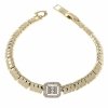 1208 Bransoletka elegancka złota 17+2cm pozłacana 14k Xuping cyrkonie